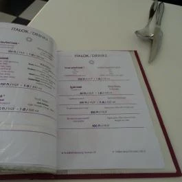 Napfényes Étterem & Cukrászda - Ferenciek tere Budapest - Étlap/itallap